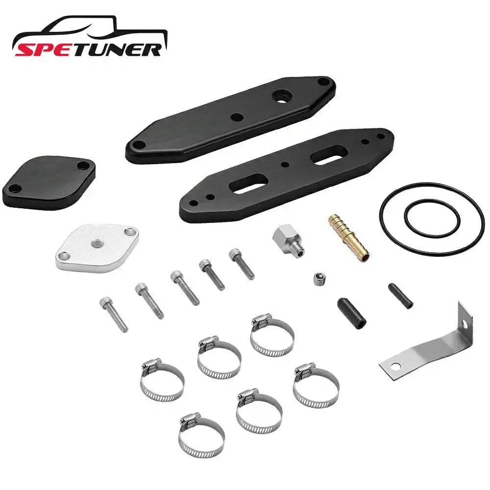 Egr Delete Kit For 2020+ Ford 6.7L Powerstroke Diesel W/Coolant Bypass Black 1