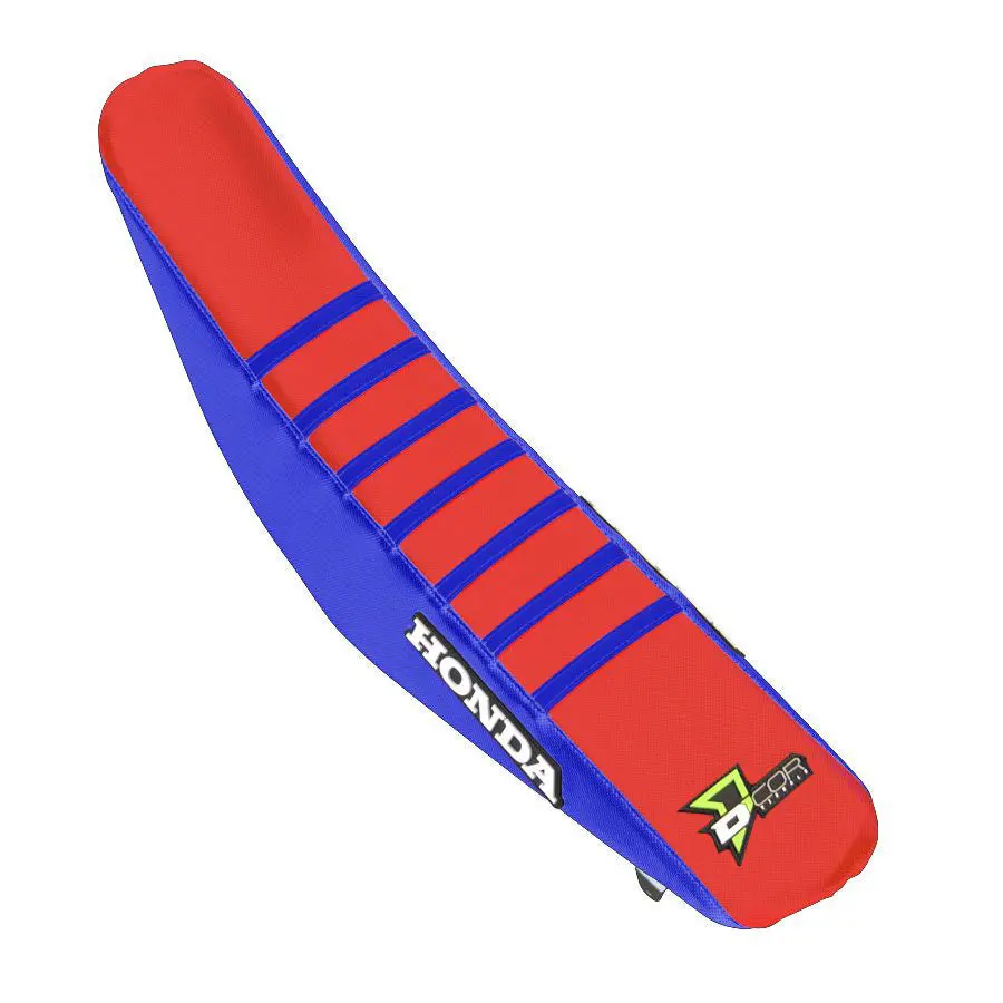 Seat Cover Blue/Red W/Ribs 1
