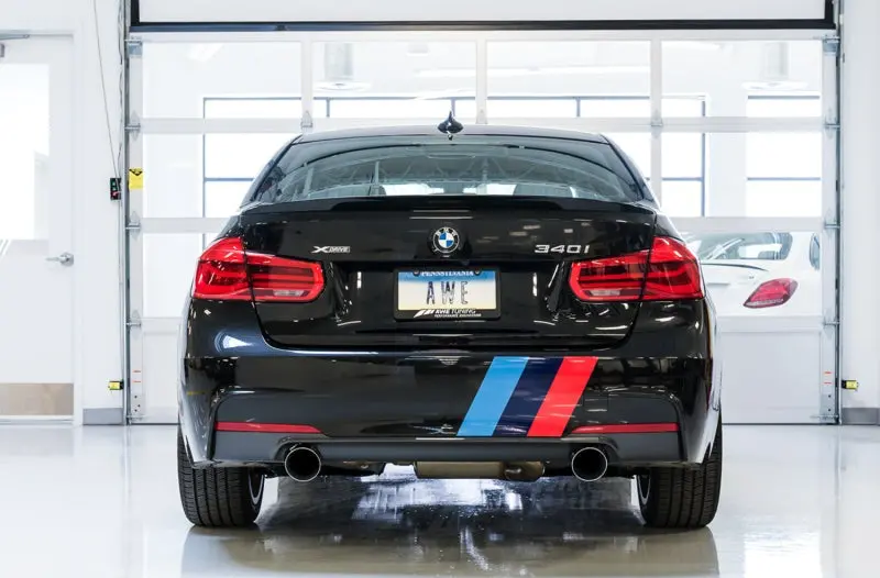 Awe Tuning Bmw F3x 340I Touring Edition Axle-Back Exhaust - Chrome Silver Tips (102Mm) 2