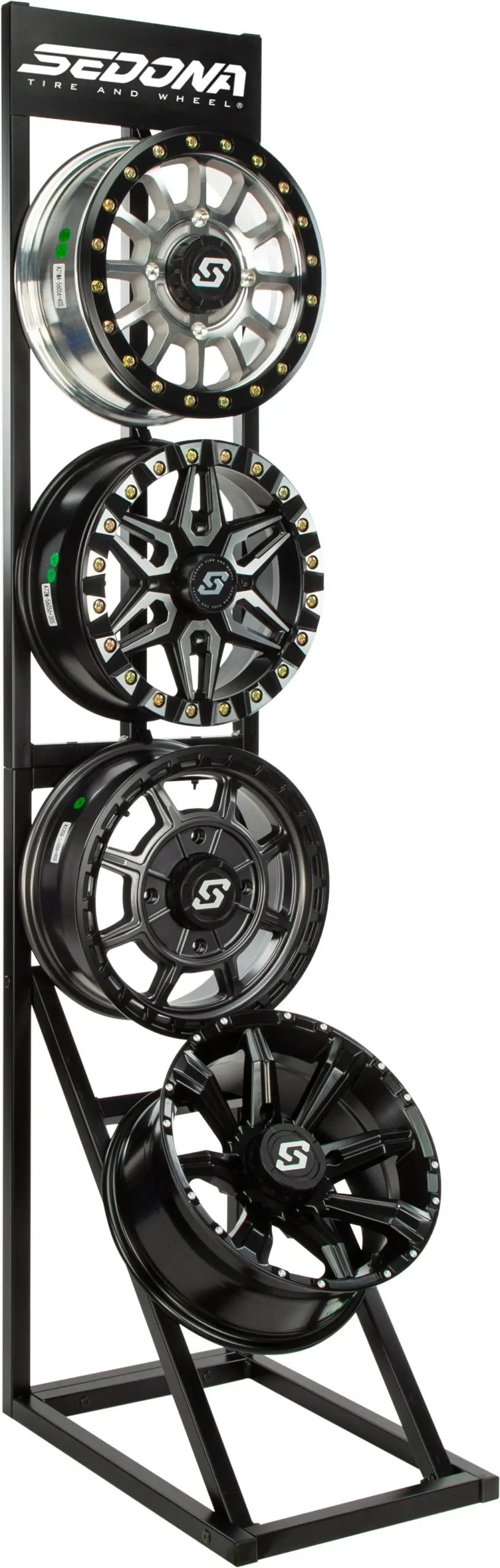 Sedona Wheel Display Holds Four Wheels 2