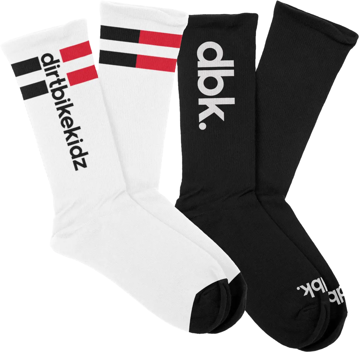 Basic Sock 2 Pack White/Black 1