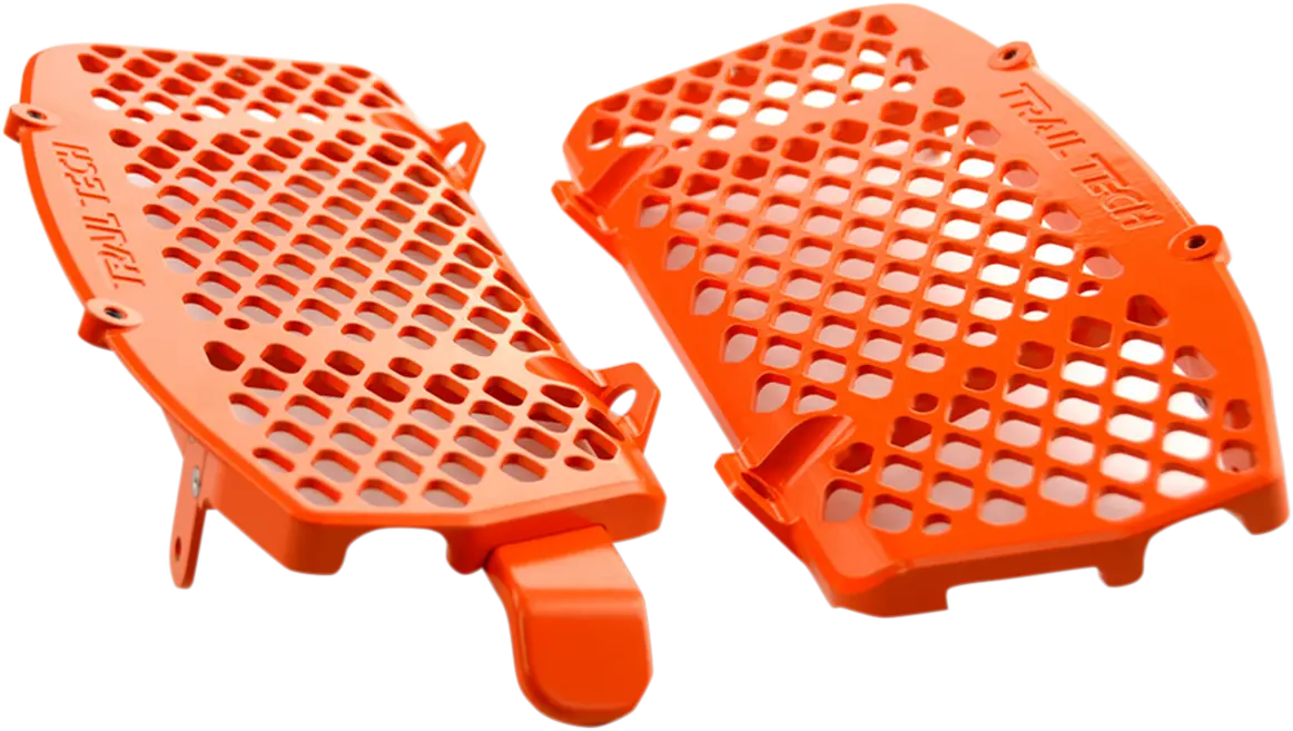 Trail Tech Radiator Guard Set - Orange - Gas Gas/Husqvarna/Ktm 0151-Rb03 1