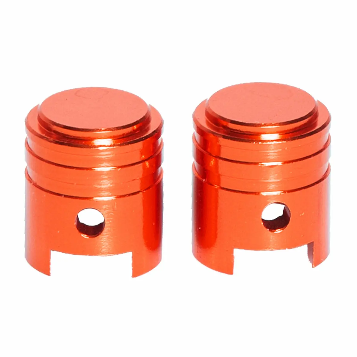 Valve Caps 2Pcs Orange 1