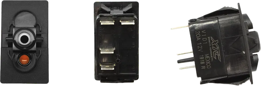 Dash Switch Body Momentary Amber Bottom 1