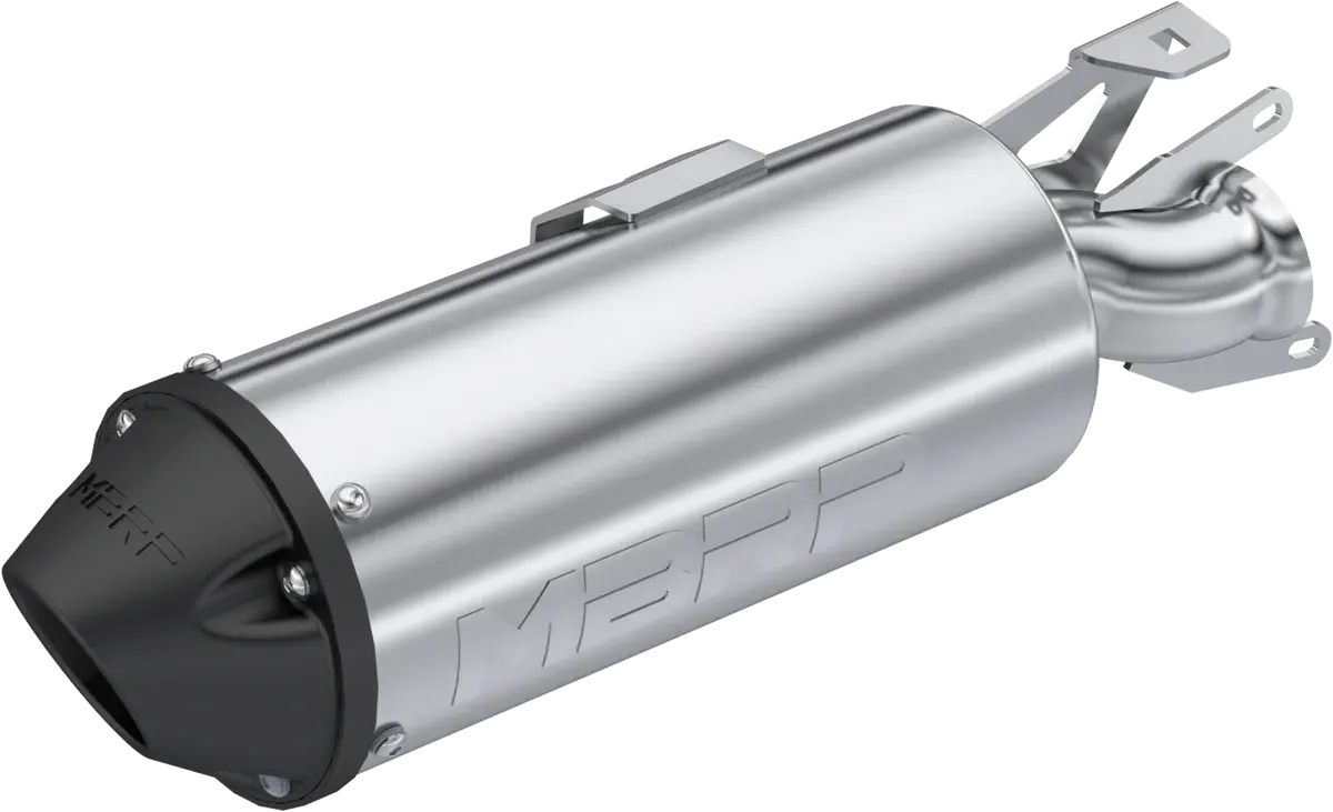 Single Slip On System W/ 5" Performance Muffler Blk Tip 1