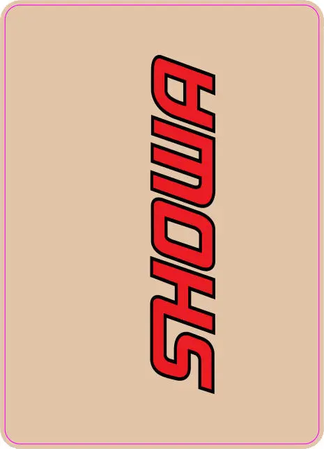 Upper Fork Decal Showa Red 1