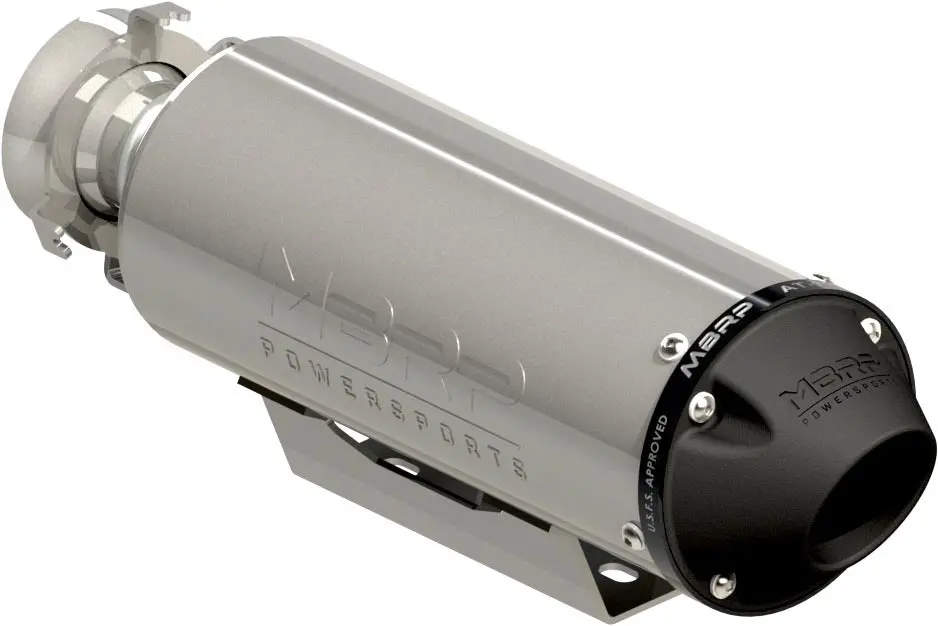 Single Slip On System W/ 5" Performance Muffler Blk Tip 1