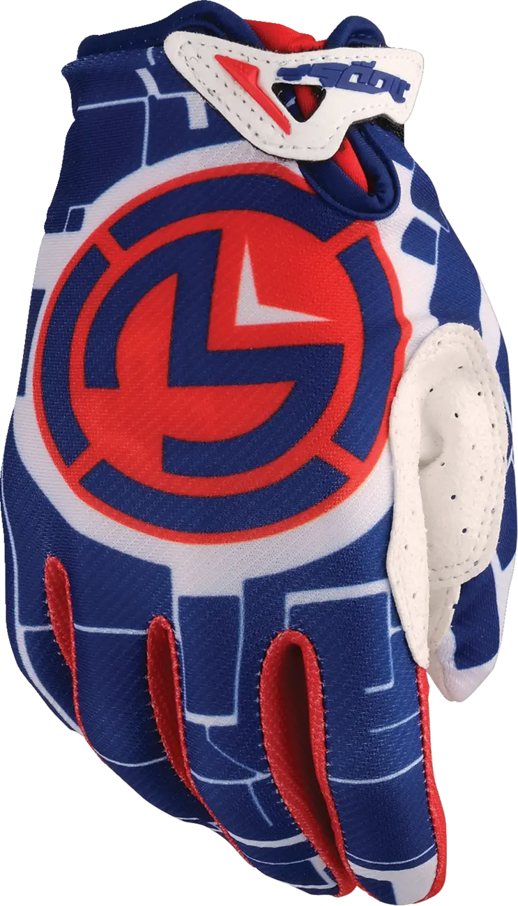 Moose Offroad Youth Sx1™ Gloves - Red/White/Blue - Large 3332-1885 1