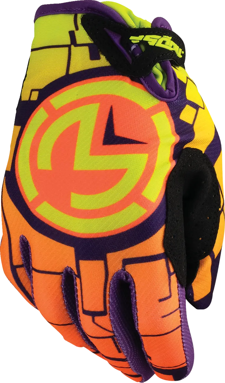 Moose Offroad Youth Sx1™ Gloves - Orange/Green - Xl 3332-1891 1