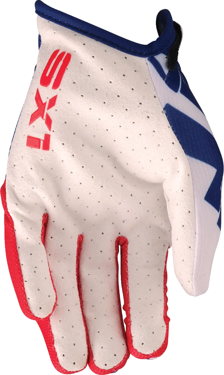 Moose Offroad Youth Sx1™ Gloves - Red/White/Blue - Large 3332-1885 2