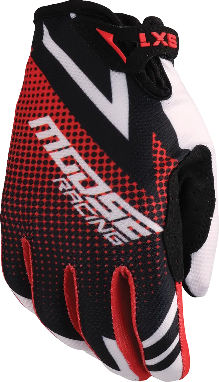 Moose Offroad Youth Sx1™ Gloves - Red/Black - Medium 3332-1899 1