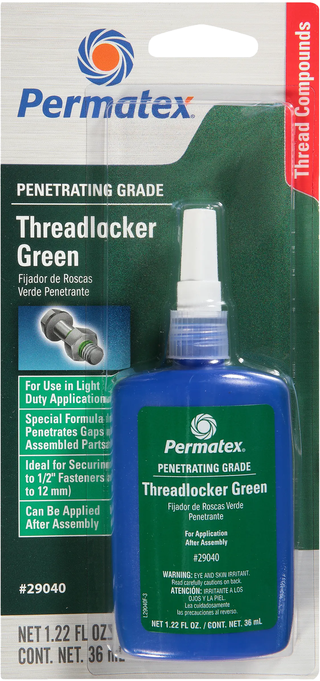 Penetrating Grade Threadlocker Green 36 Ml 1