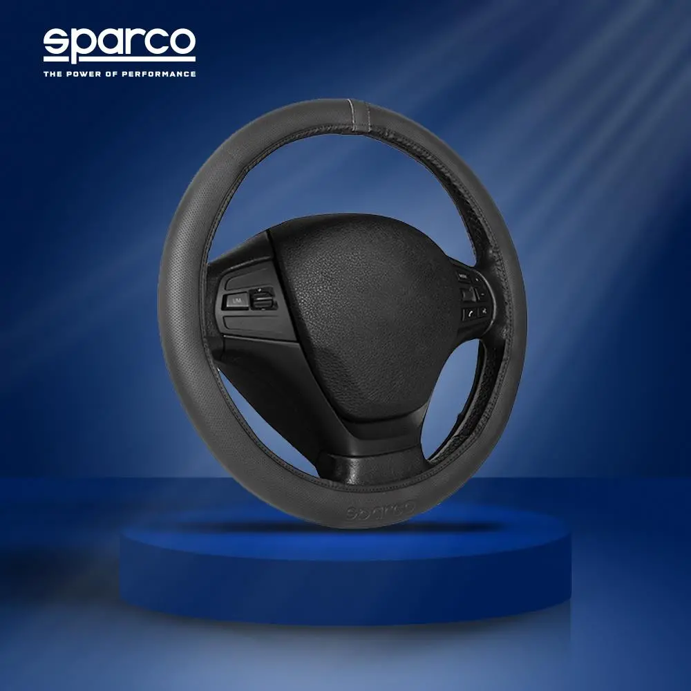 Sparco 38Cm Steering Wheel Cover Eva Material Non-Slip Black For All Cars 1