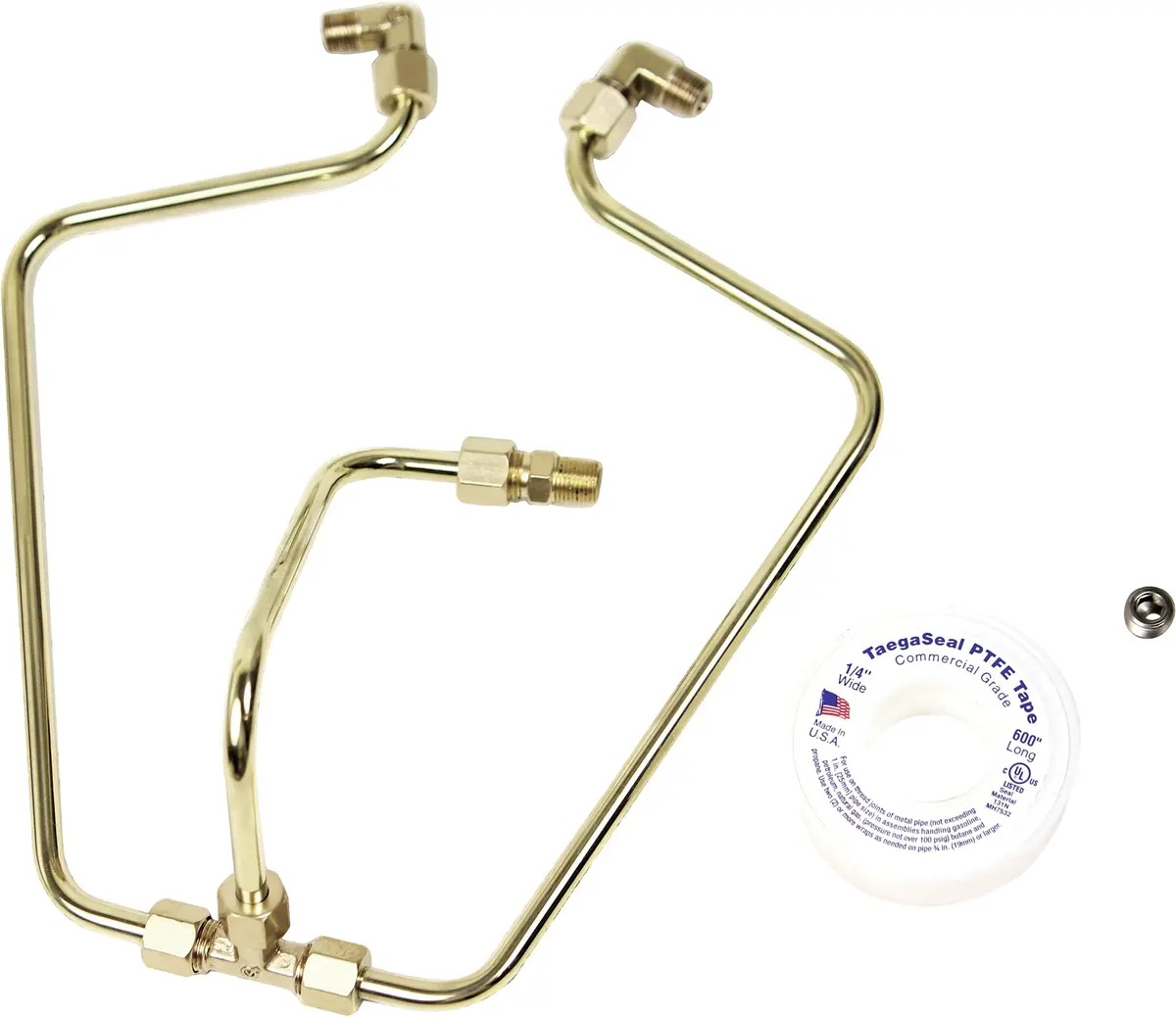 Brass Rocker Box Split Oil Line 1