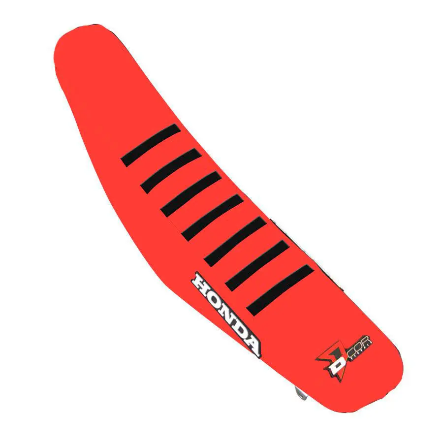 Seat Cover Red W/Black Ribs Hon 1