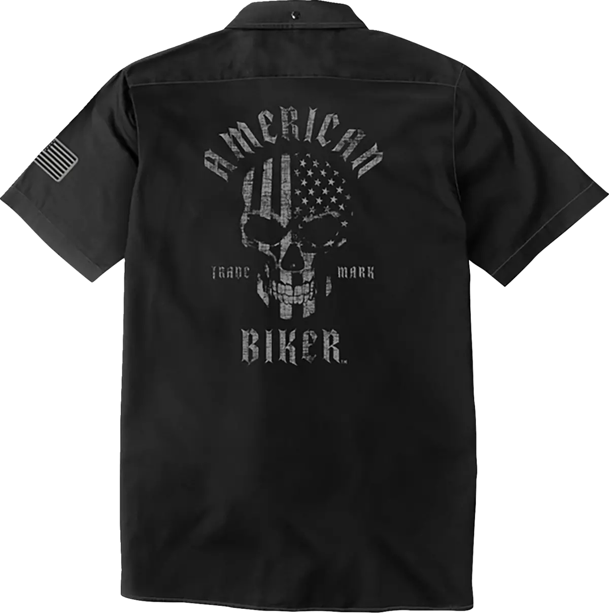 American Biker Biker Sam Contrast Stitch Shop Shirt 5