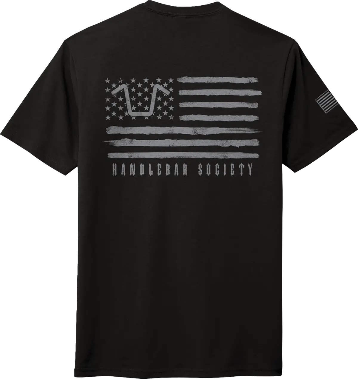 American Biker Handlebar Society Perfect Weight T-Shirt 5
