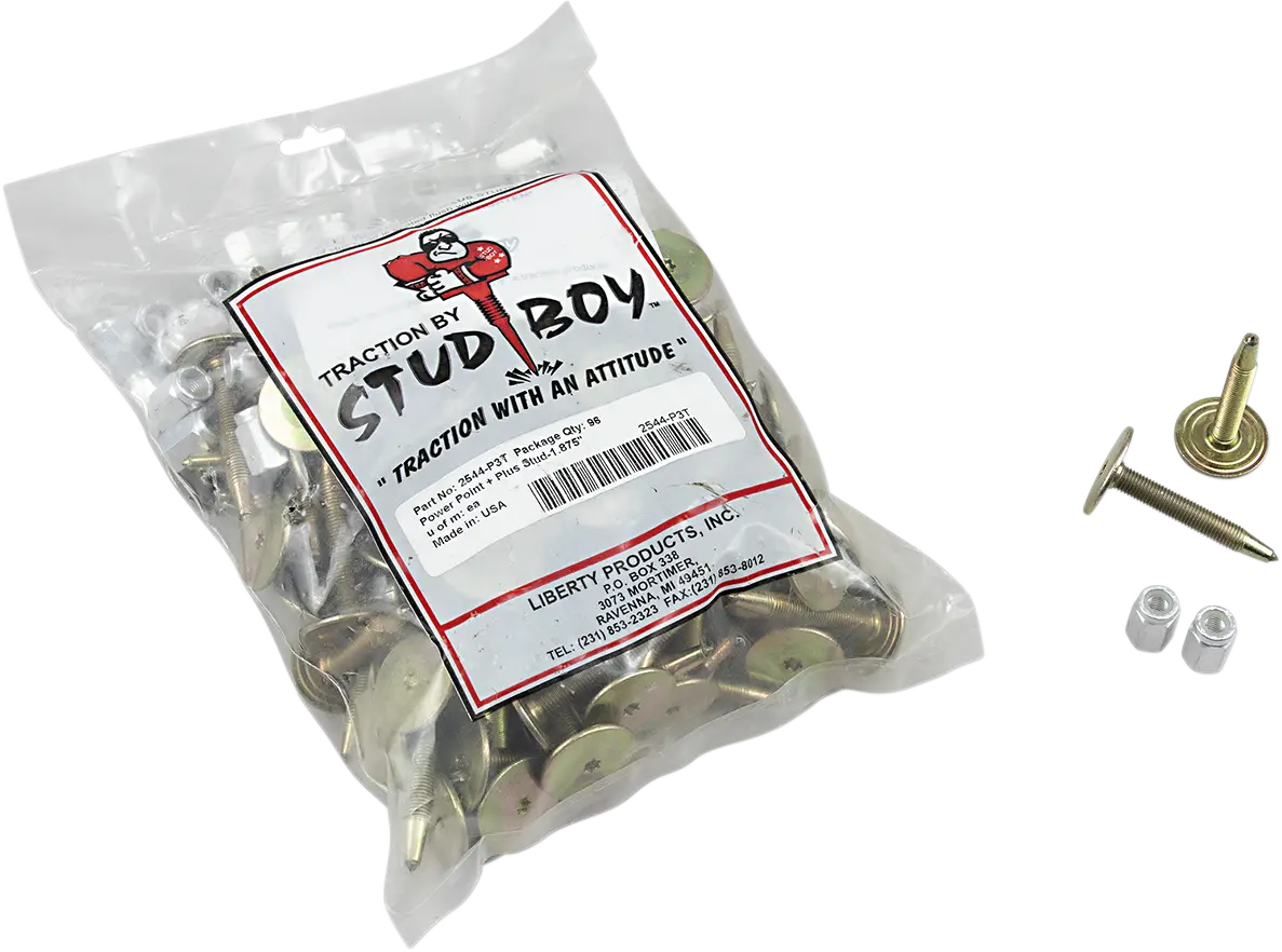 Stud Boy Studs With Locknuts - 1.500" - 96 Pack 2485-P3 1