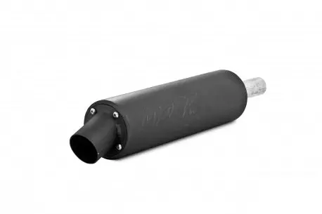 Single Slip On System W/ Utility Muffler Blk Hon 1