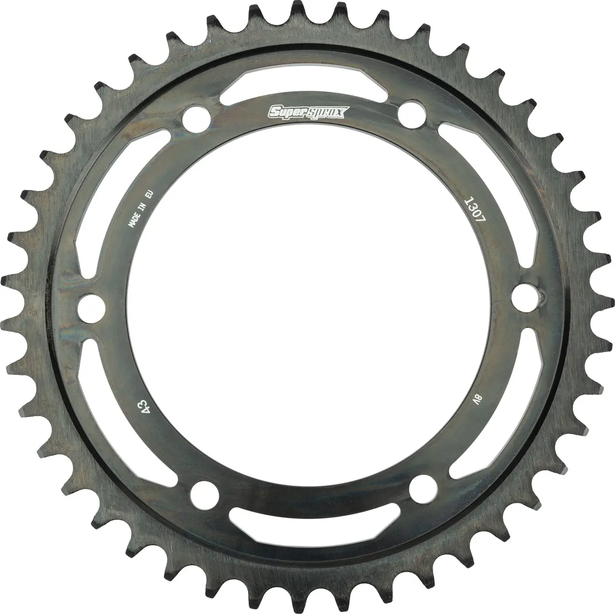 Rear Edge Sprocket Steel 43T 525 Blk Hon 1