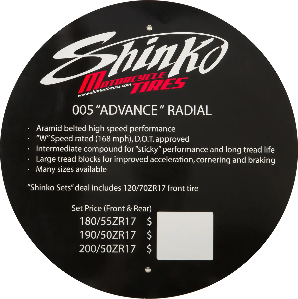 Tire Display Sign 005 Advance 1