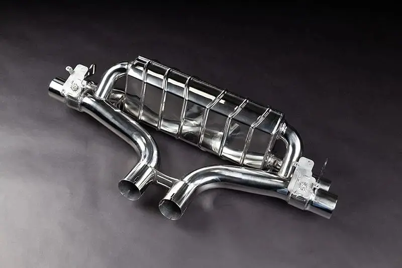 Capristo Valved Exhaust + Mid-Silencer Spare + Carbon Tips (Oe Actuators) - Porsche 536.1/2 Cayenne V8tt 1