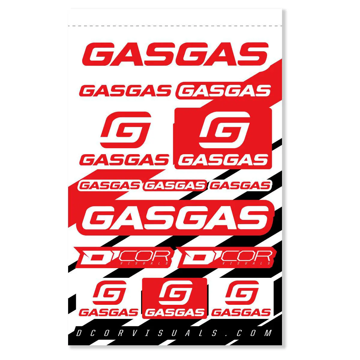 Gasgas Decal Sheet 12 Mil 1