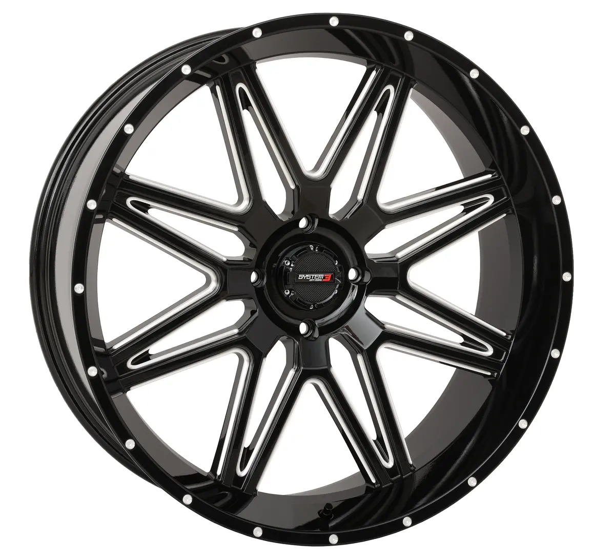 St7 Wheel 24X9 5+4 (0Mm) 4/156 Gloss Black Milled 1