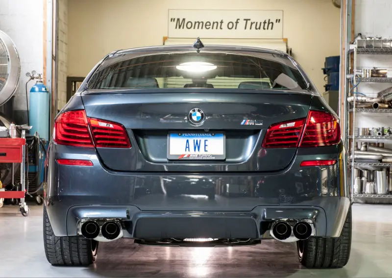 Awe Tuning Bmw F10 M5 Touring Edition Axle-Back Exhaust Diamond Black Tips 2