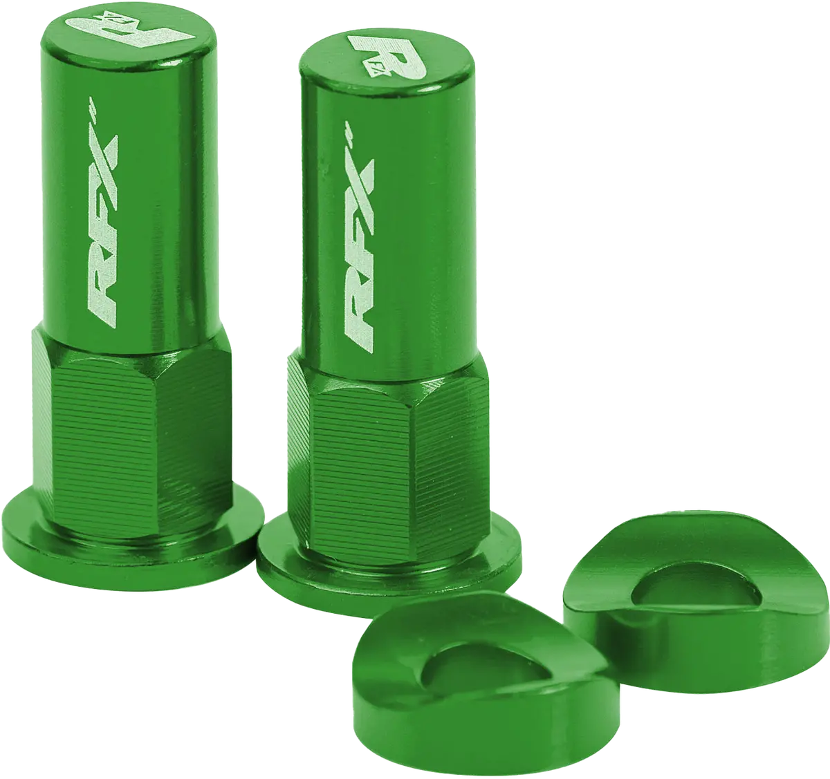 Rim Lock Nuts & Washers 2Pcs Green 1