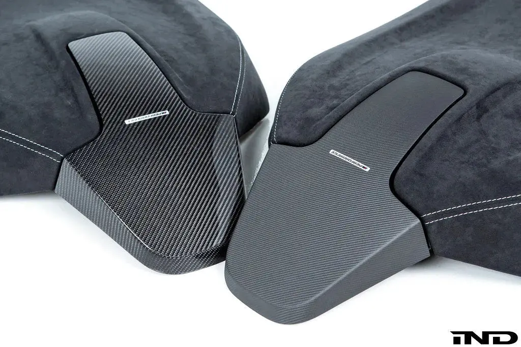 Genuine Bmw M Performance Carbon And Alcantara Seat Back Set - Coupe / Convertible 1
