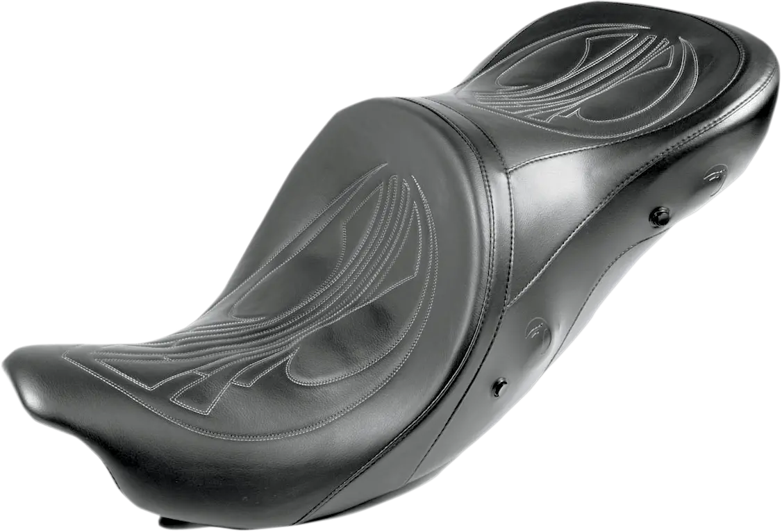 Danny Gray Longhaul Air Seat - Drag Stitch W/ Charcoal Gray Thread - Fl '08-'23 21-412Dair 1