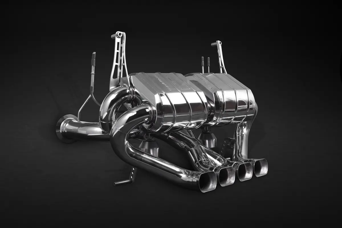 Capristo Valved Exhaust + Carbon/ Stainless Frame - Lamborghini Aventador Lp750 Sv 1