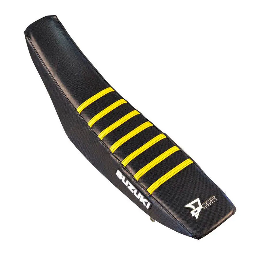 Seat Cover Black W/Yellow Ribs Suz 1