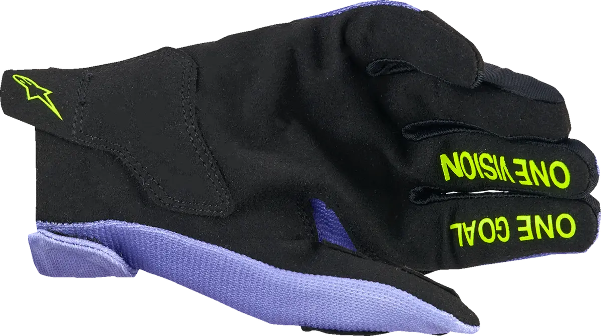 Alpinestars Youth Radar Gloves - Purple/Fluo Yellow - Small 3541824-3175-S 2