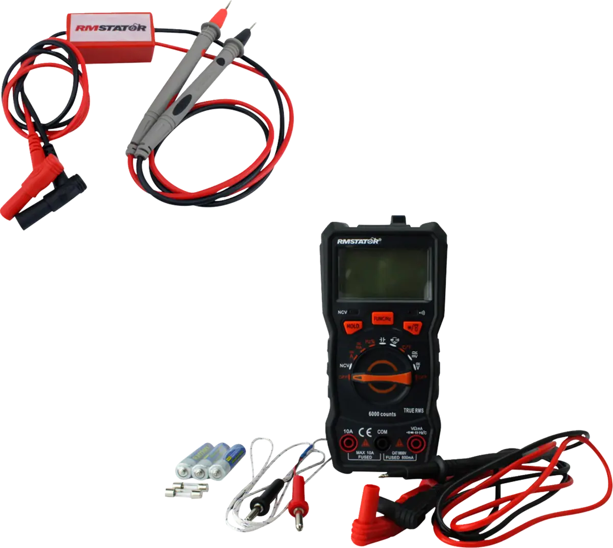 Rm Stator Digital Multimeter With Voltage Peak Reading Dva Adapter Kit Rm22980 1