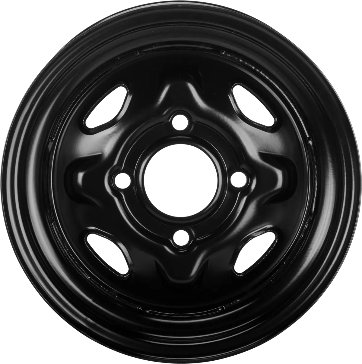 Sedona Steel 12X7 4/110 2+5 Blk Rear 1