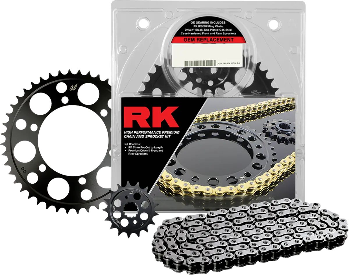 Rk Chain And Sprocket Kit - Black/Natural - Triumph Daytona 660 7104-180Ex 1