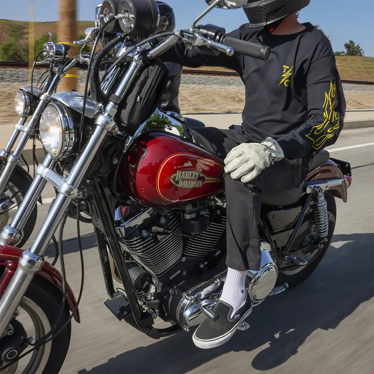 Thrashin Supply Co. Roper Leather Gloves 7