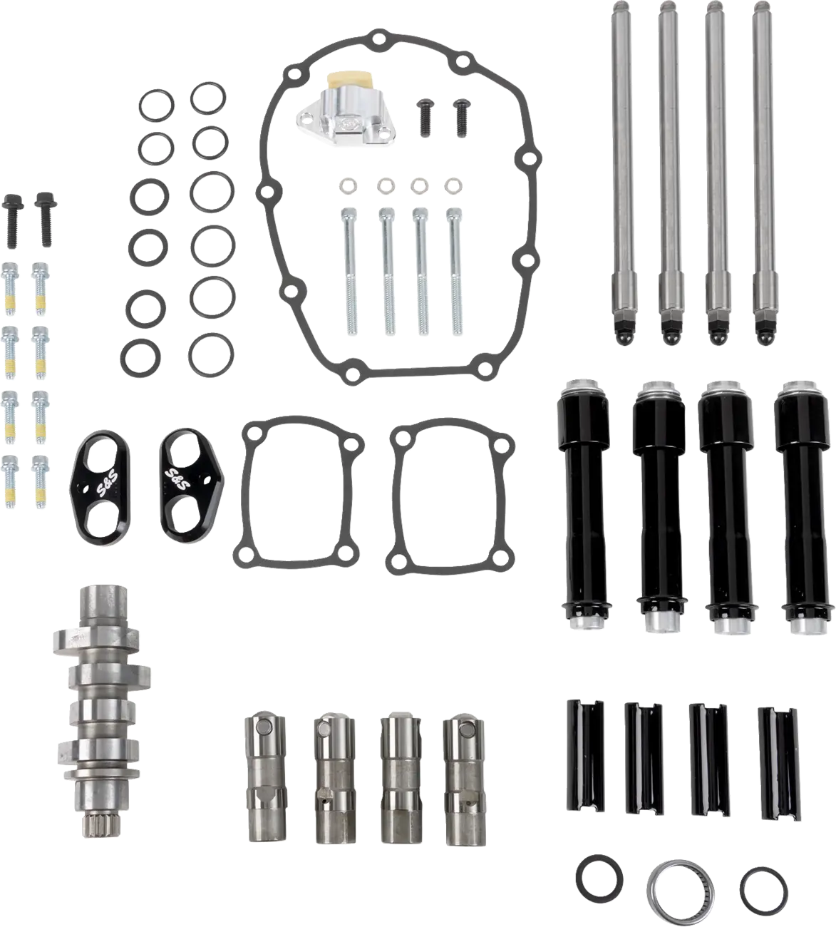 S&S Cycle Camshaft Kit - 496 Chain Drive - Black Pushrod Tubes - M8 310-1410 1
