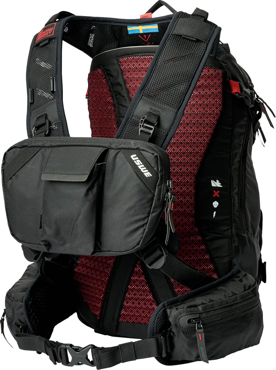 Uswe Detachable Daypack Chest Pocket - Black 5101205901 1