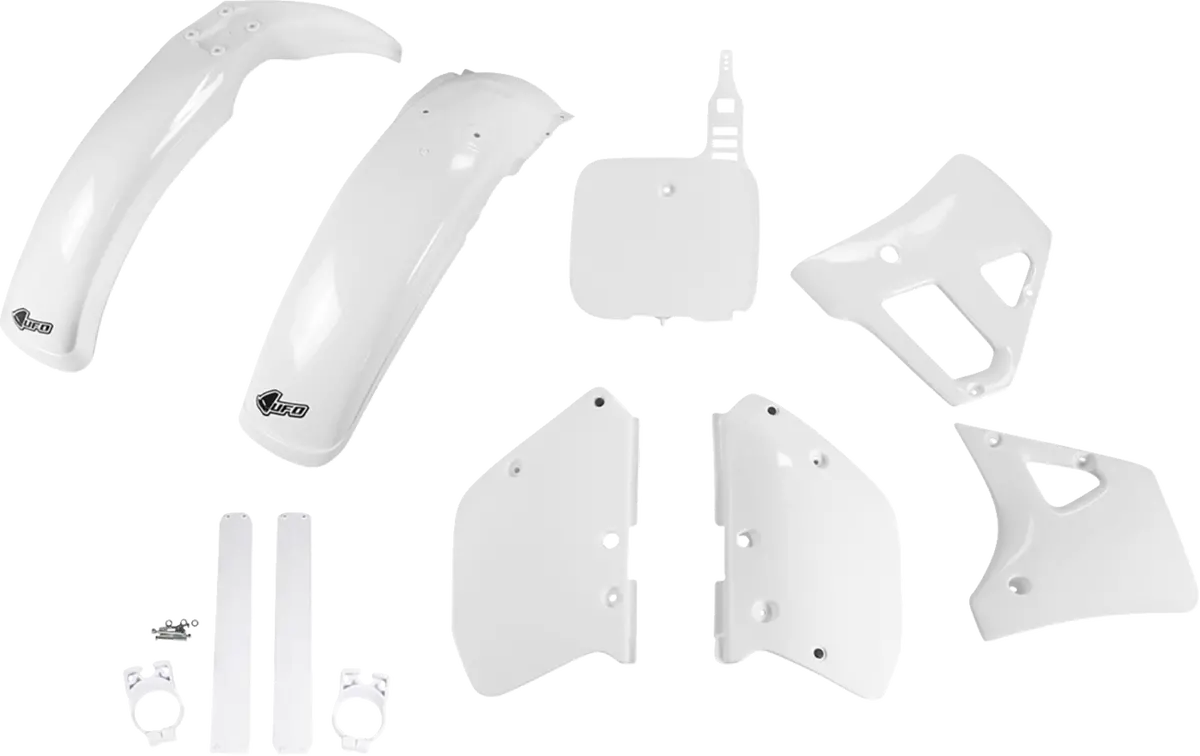 Ufo Body Kit - Oem White - Yamaha - Yz '89-'90 Yakit298f@999 1