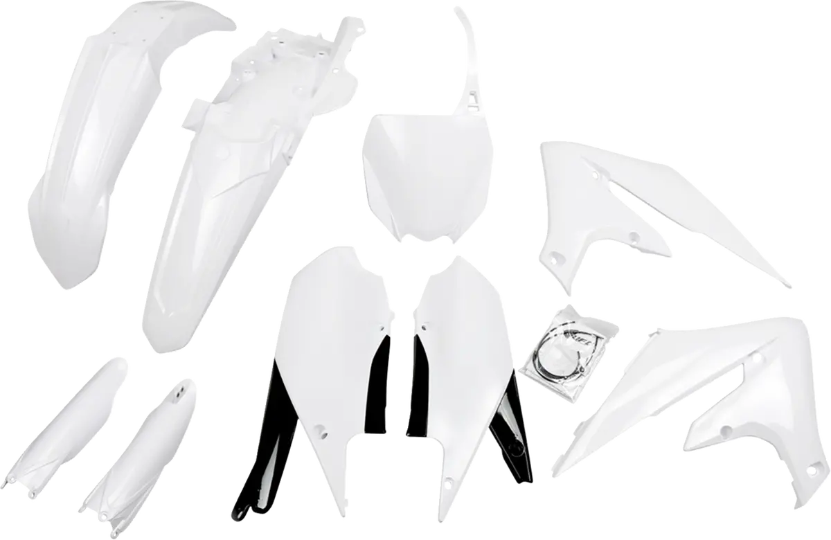 Ufo Body Kit - White - Yamaha - Yz '18-'23 Yakit321f@046 1
