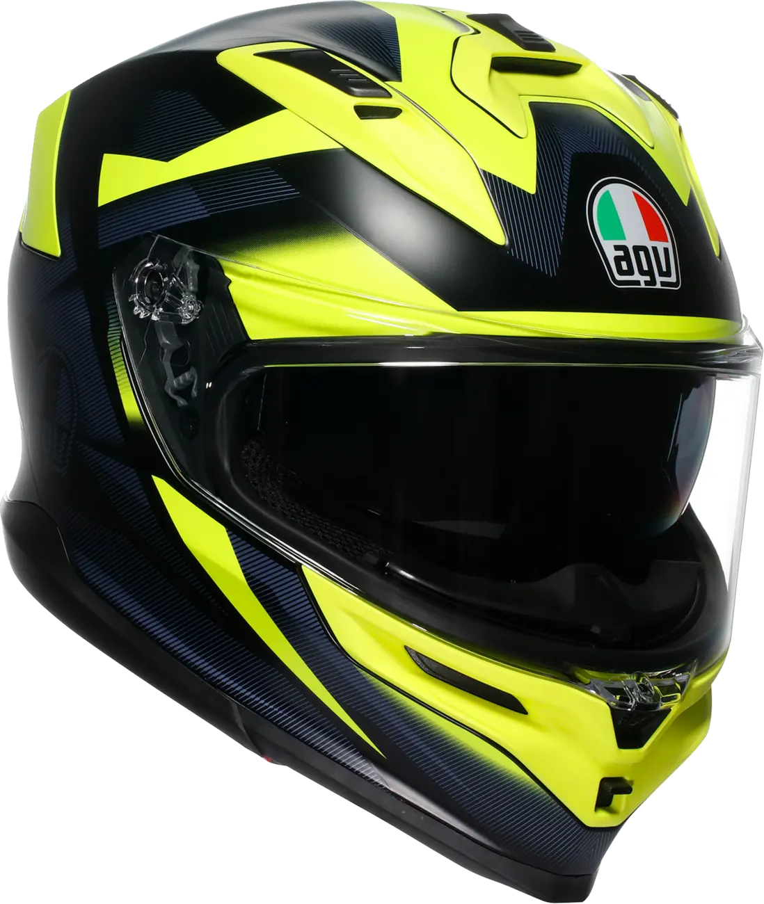 Agv K7 Helmet - Glimpse - Matte Black/Yellow Fluo - Medium 2118399004-006-M 1