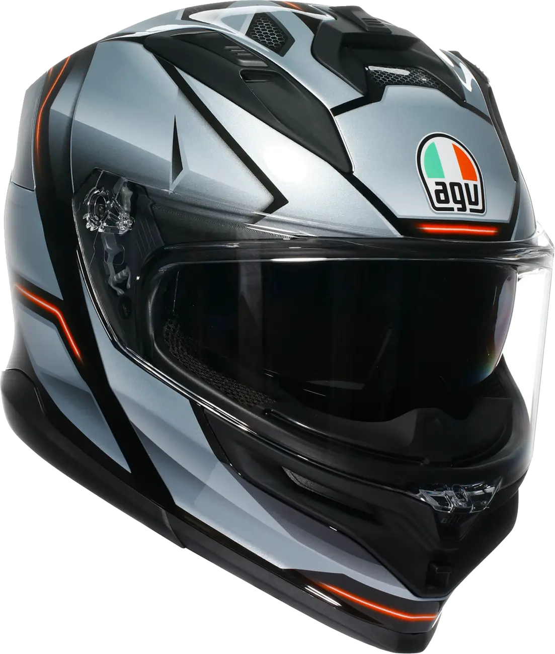 Agv K7 Helmet - Jaeger - Black/Silver - Large 2118399004-005-L 1