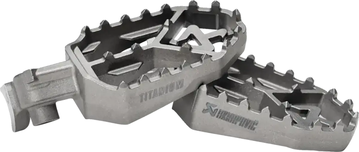 Akrapovic Adventure Foot Pegs - Titanium - Yamaha F-Y7t2 1