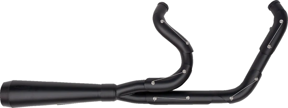 Trask 2-Into-1 Assault Exhaust System - Full Black On Black Tm-5000Bkbk 1