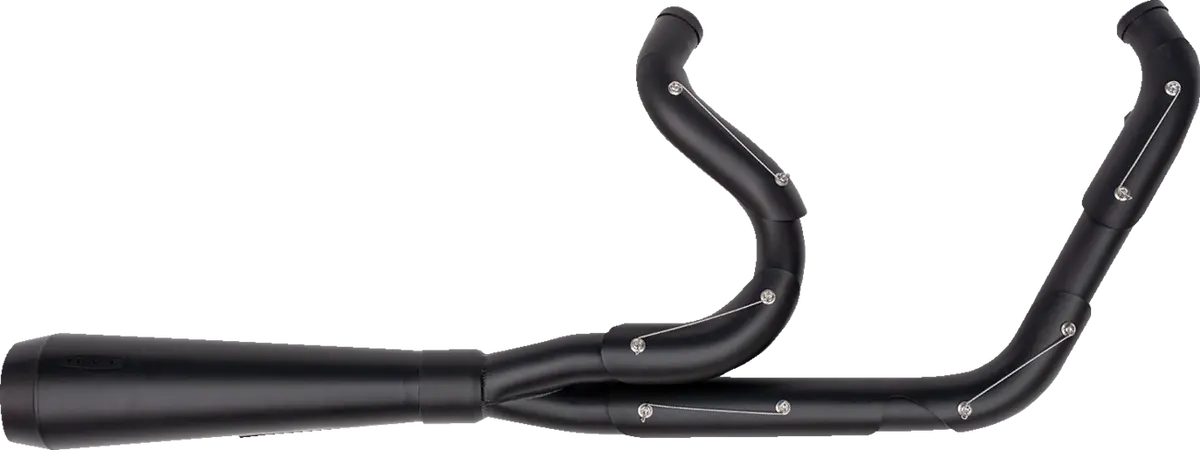 Trask 2-Into-1 Assault Exhaust System - Full Black On Black Tm-5054Bkbk 1