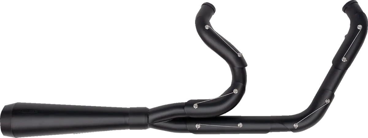 Trask 2-Into-1 Assault Exhaust System - Full Black On Black Tm-5060Bkbk 1