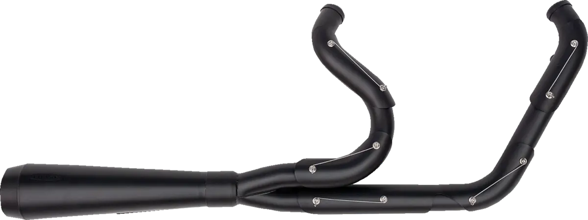 Trask 2-Into-1 Assault Exhaust System - Full Black On Black Tm-5300Bkbk 1